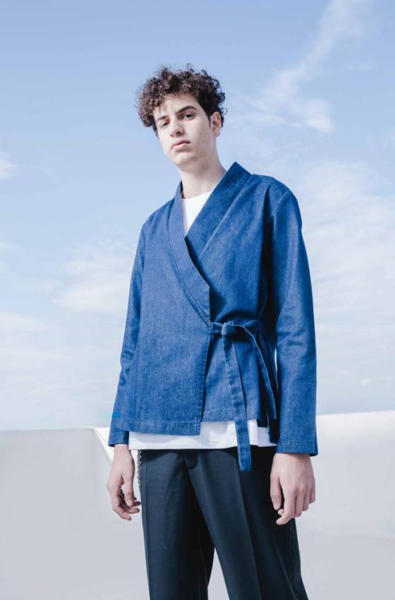 Kimono with collar